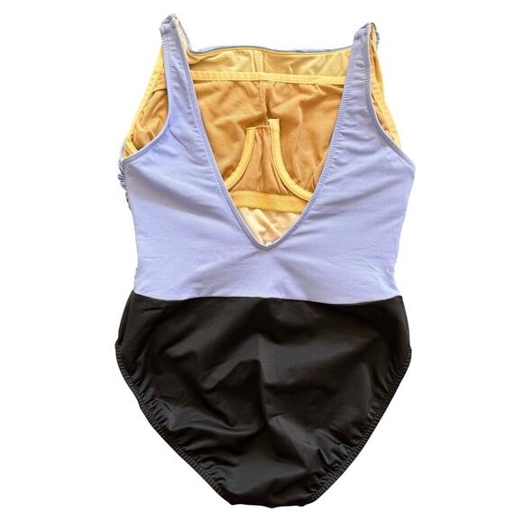 Vintage Miraclesuit Ruched One Piece Bathing Suit Swimwear Size 14 USA Made - Picture 2 of 8